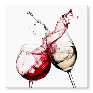 glasbild quadratisch weinglaeser